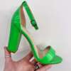 Sandalo tacco verde fluo - immagine 2