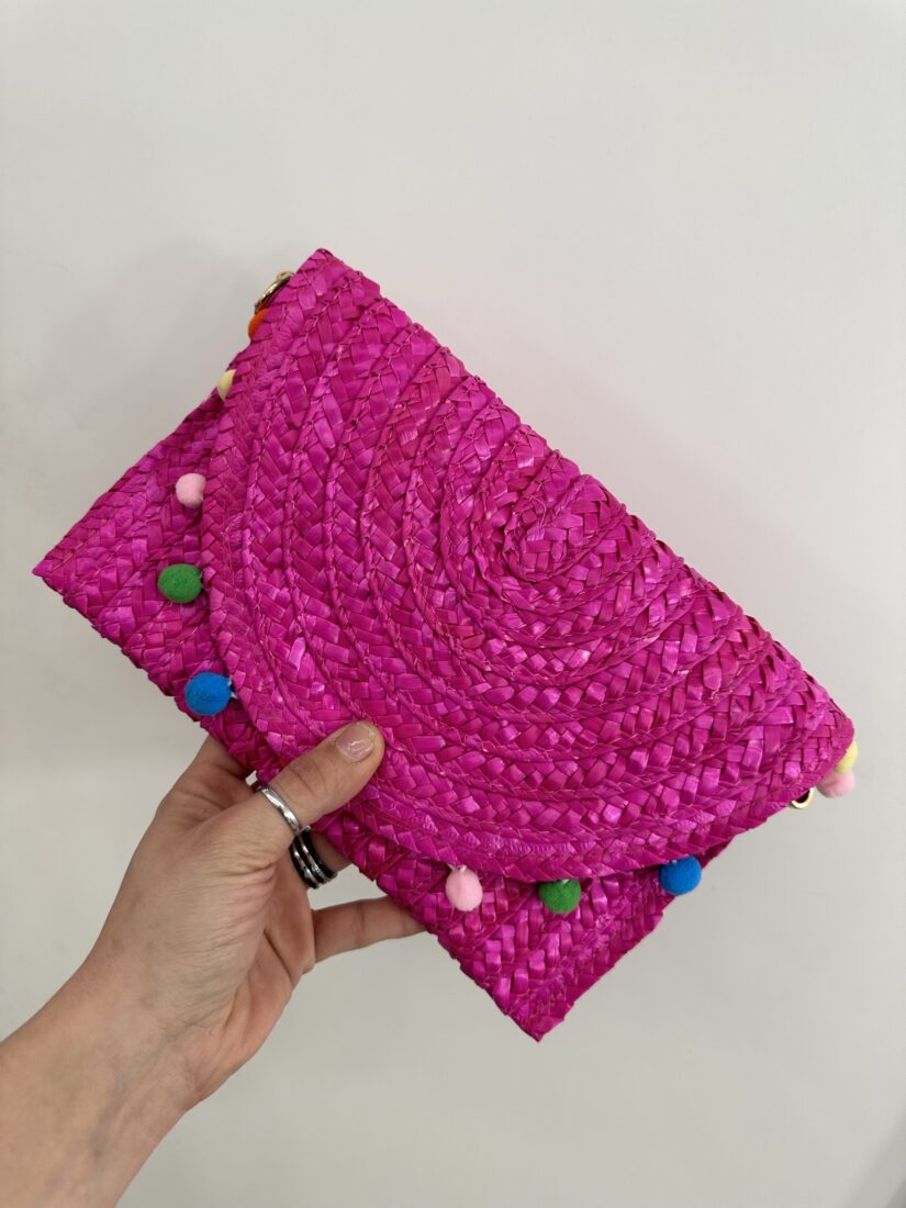 YUEPENGZHI Pochette Donna Borsa A Mano con Pochette in Paglia