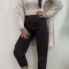 Jeans mom fit brown