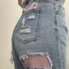 Jeans glitter strappi