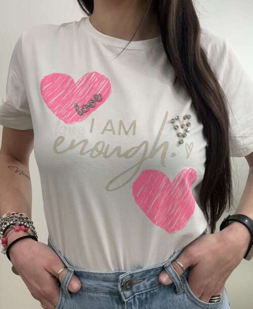 Alternative view of T-shirt i am enough
