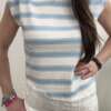 Maglia righe + pizzo