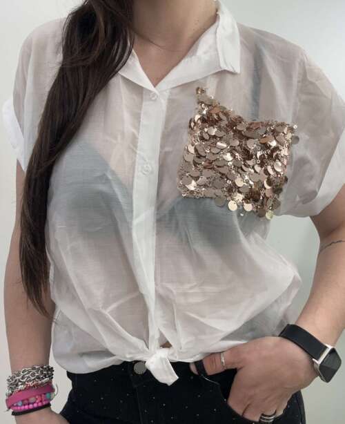 Camicia paillettes