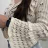 Cardigan perforated