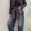 Jeans baggy strappato