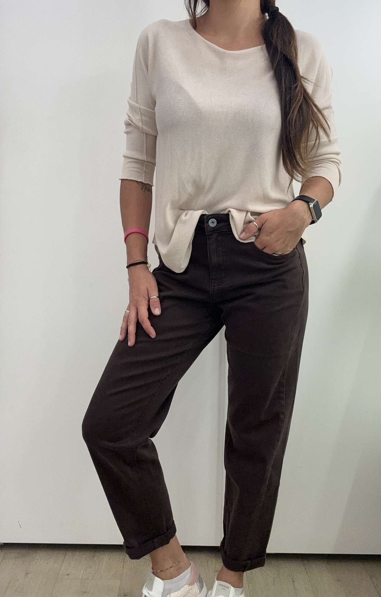 Jeans balloon brown