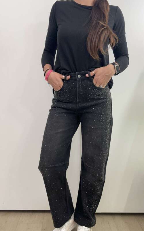 Alternative view of Jeans baggy Crystal