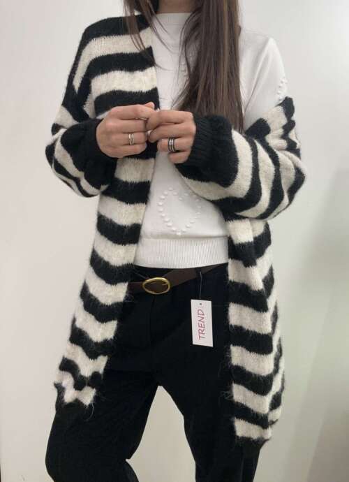 Alternative view of Cardigan righe 1.0